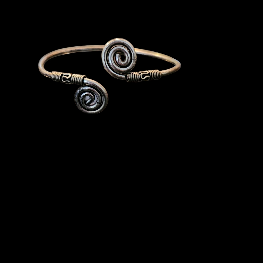 Handmade Silver Spiral Wire Bracelet